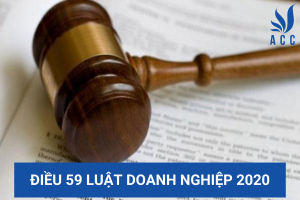 Điều 59 Luật Doanh nghiệp 2020