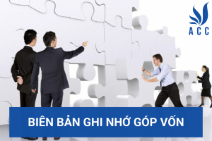 Biên bản ghi nhớ góp vốn