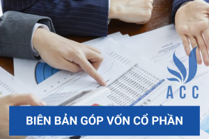 Biên bản góp vốn cổ phần