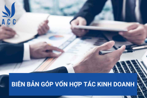 Biên bản góp vốn hợp tác kinh doanh