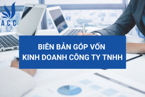 Biên bản góp vốn kinh doanh công ty TNHH