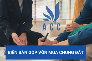 Biên bản góp vốn mua chung đất