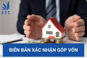 Biên bản xác nhận góp vốn