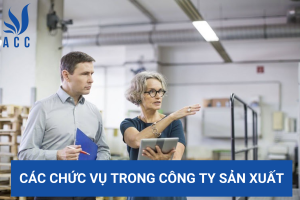 Các chức vụ trong công ty sản xuất