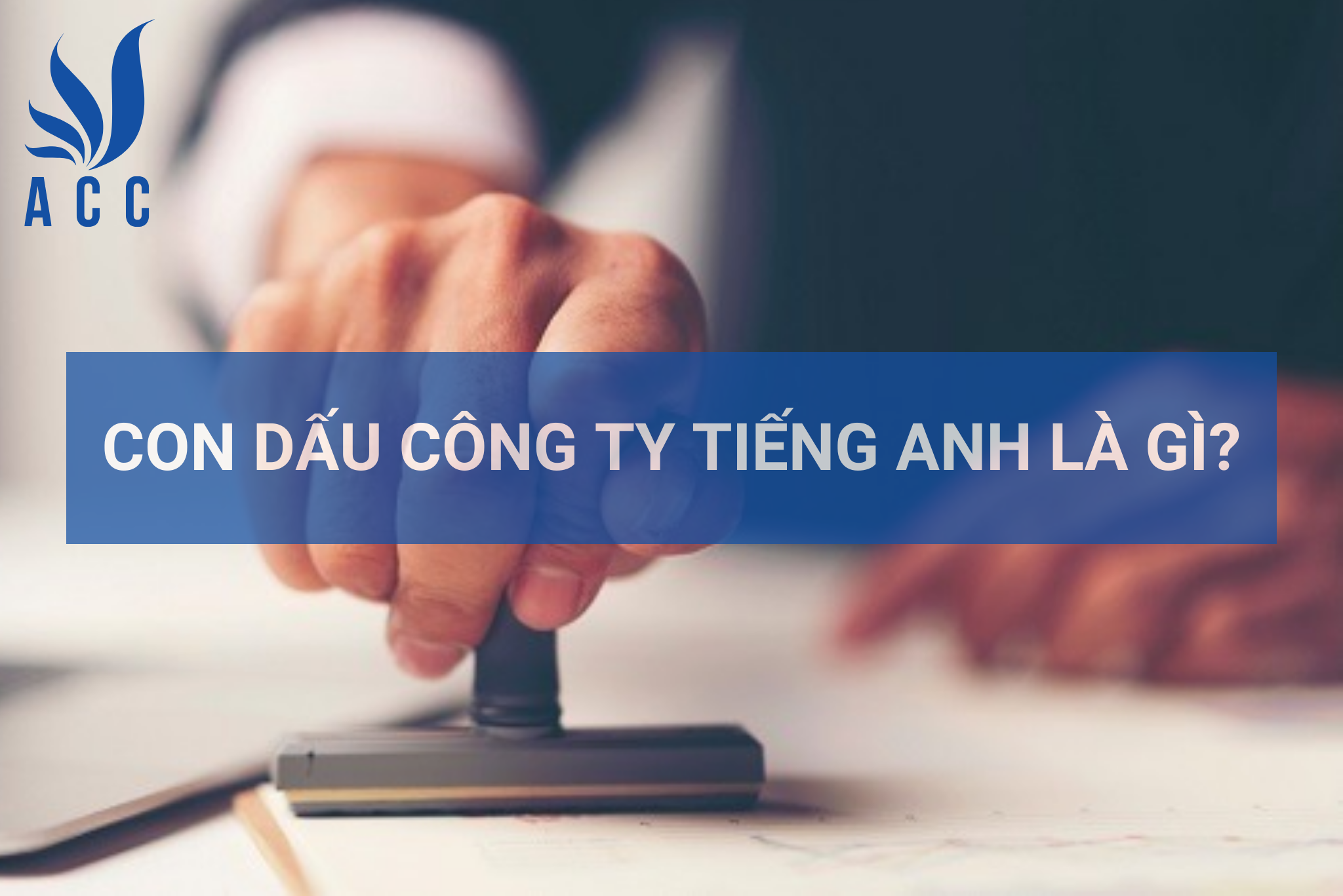 Con dấu công ty tiếng Anh là gì?