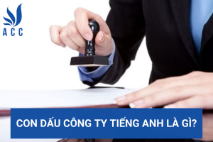 Con dấu công ty tiếng Anh là gì?