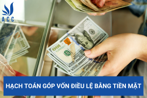 Hạch toán góp vốn điều lệ bằng tiền mặt