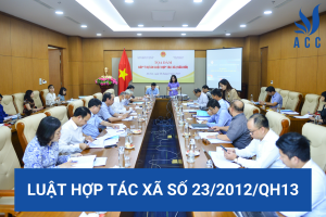 Luật hợp tác xã số 23/2012/qh13