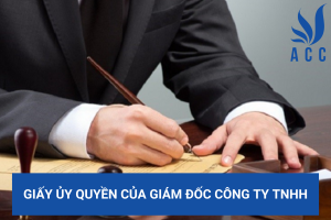 Giấy ủy quyền của giám đốc công ty TNHH