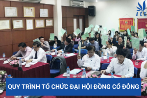 Quy trình tổ chức đại hội đồng cổ đông