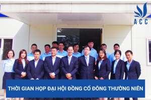 Thời gian họp đại hội đồng cổ đông thường niên