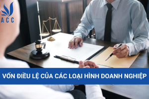 Vốn điều lệ của các loại hình doanh nghiệp