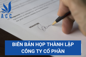 Biên bản họp thành lập công ty cổ phần
