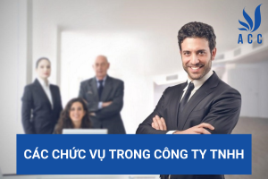 Các chức vụ trong công ty TNHH