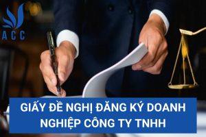 Giấy đề nghị đăng ký doanh nghiệp công ty TNHH