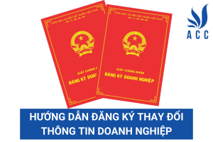 Hướng dẫn đăng ký thay đổi thông tin doanh nghiệp