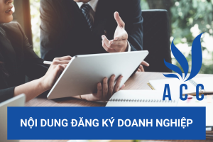 Nội dung đăng ký doanh nghiệp