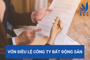 Vốn điều lệ công ty bất động sản