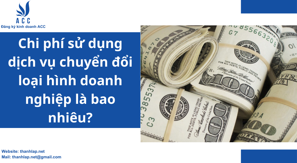 Chi phí sử dụng dịch vụ chuyển đổi loại hình doanh nghiệp là bao nhiêu?
