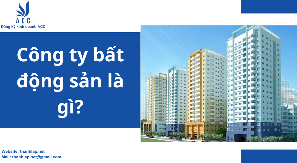 Công ty bất động sản là gì?