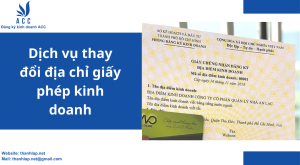 Dịch vụ thay đổi địa chỉ giấy phép kinh doanh
