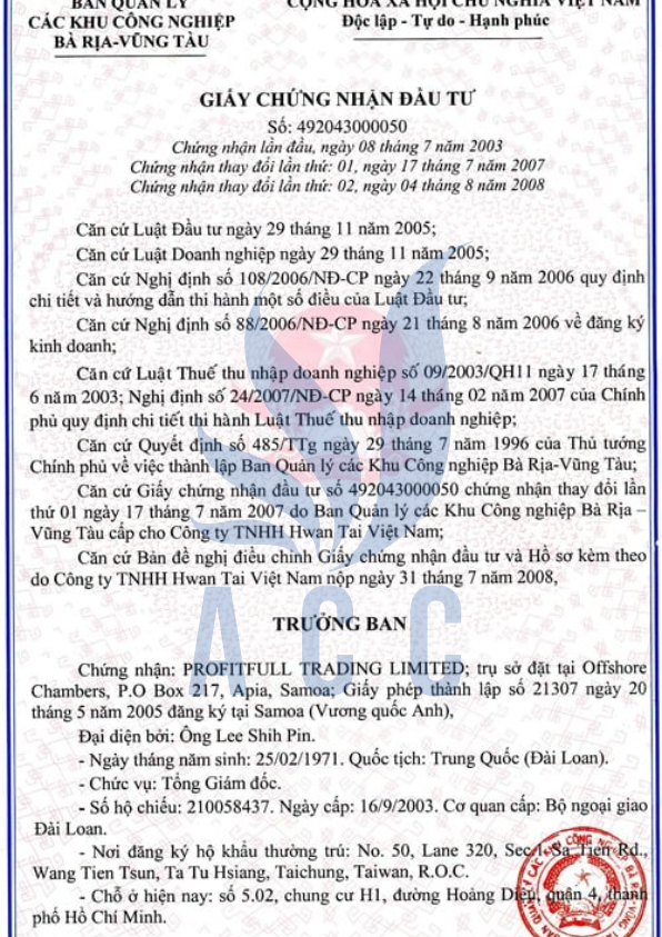 Giấy phép đầu tư là gì?