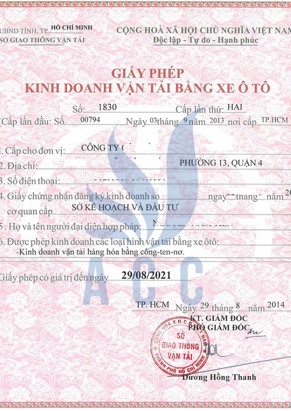 Giấy phép kinh doanh vận tải là gì?