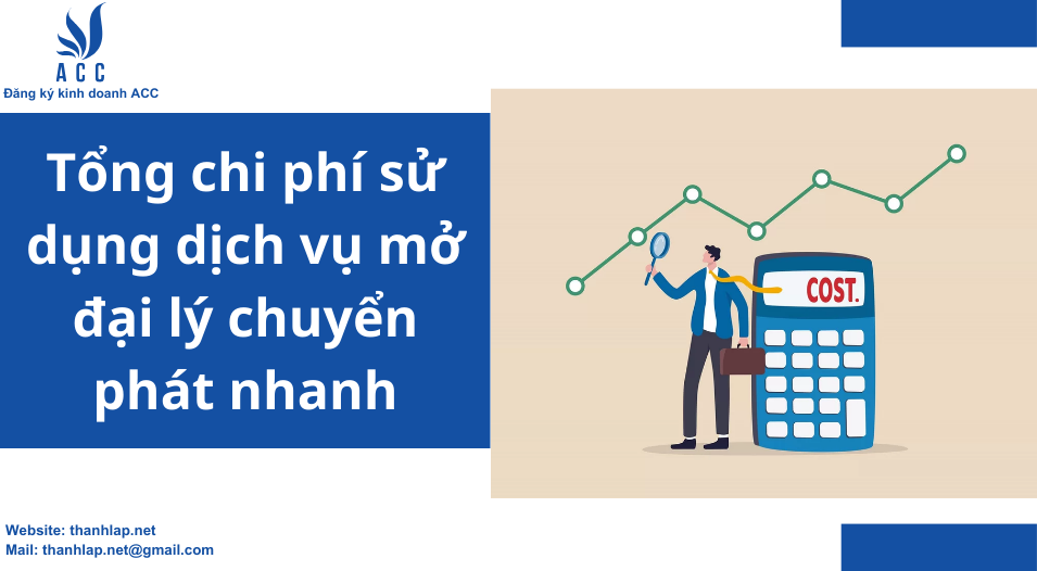 Tổng chi phí sử dụng dịch vụ mở đại lý chuyển phát nhanh