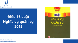 Điều 16 Luật Nghĩa vụ quân sự 2015